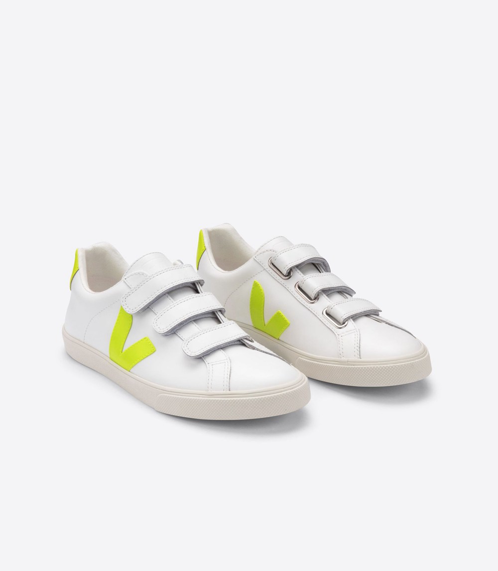 Veja Trainers Mens White - 3-lock Leather - AIOE-25169